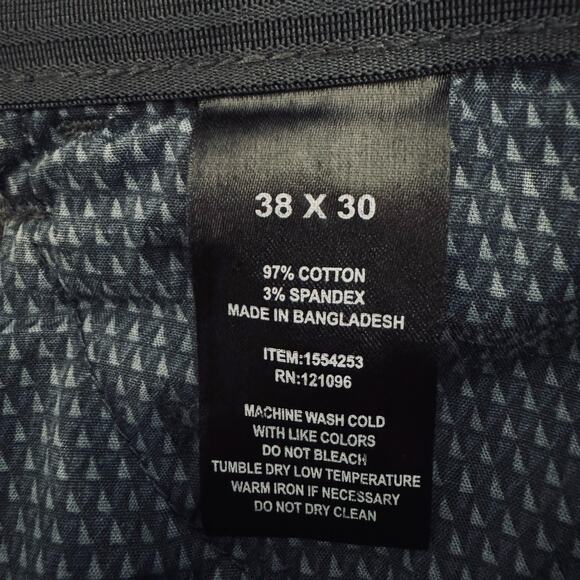 English Laundry Mens 38x29 Slate Gray Straight Leg Trousers Button Zip Pockets - Picture 5 of 9